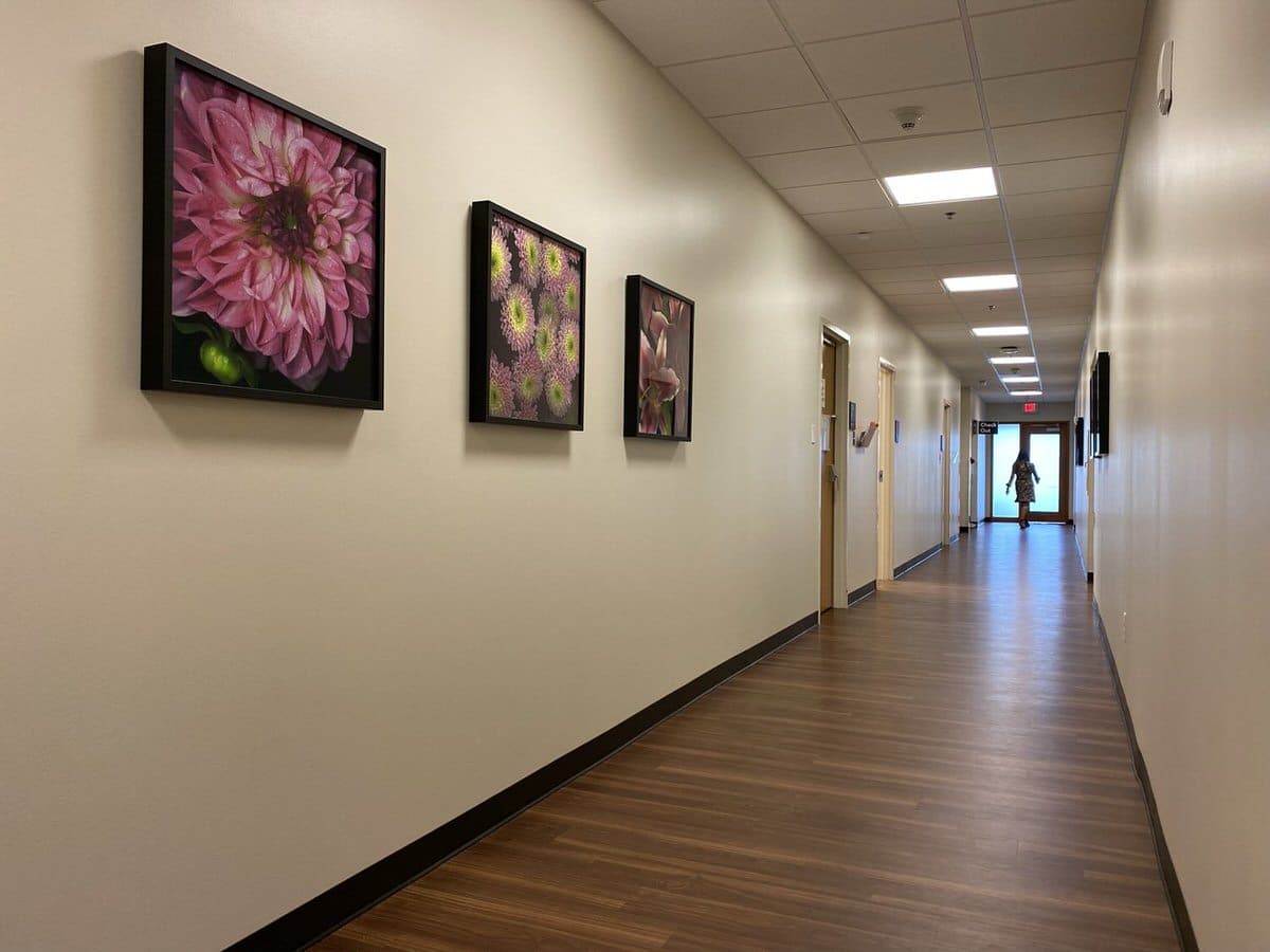 Hallway at UT Southwestern